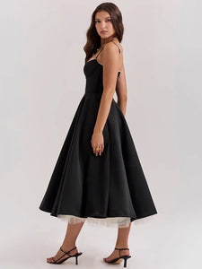 Elegant A-line  Midi Dress