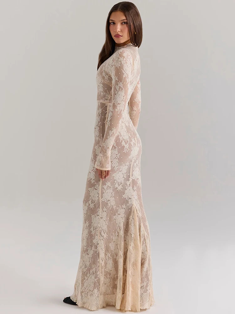 Print Long  Dress - Sallomin