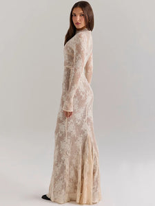 Print Long  Dress - Sallomin