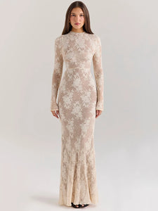 Print Long  Dress - Sallomin