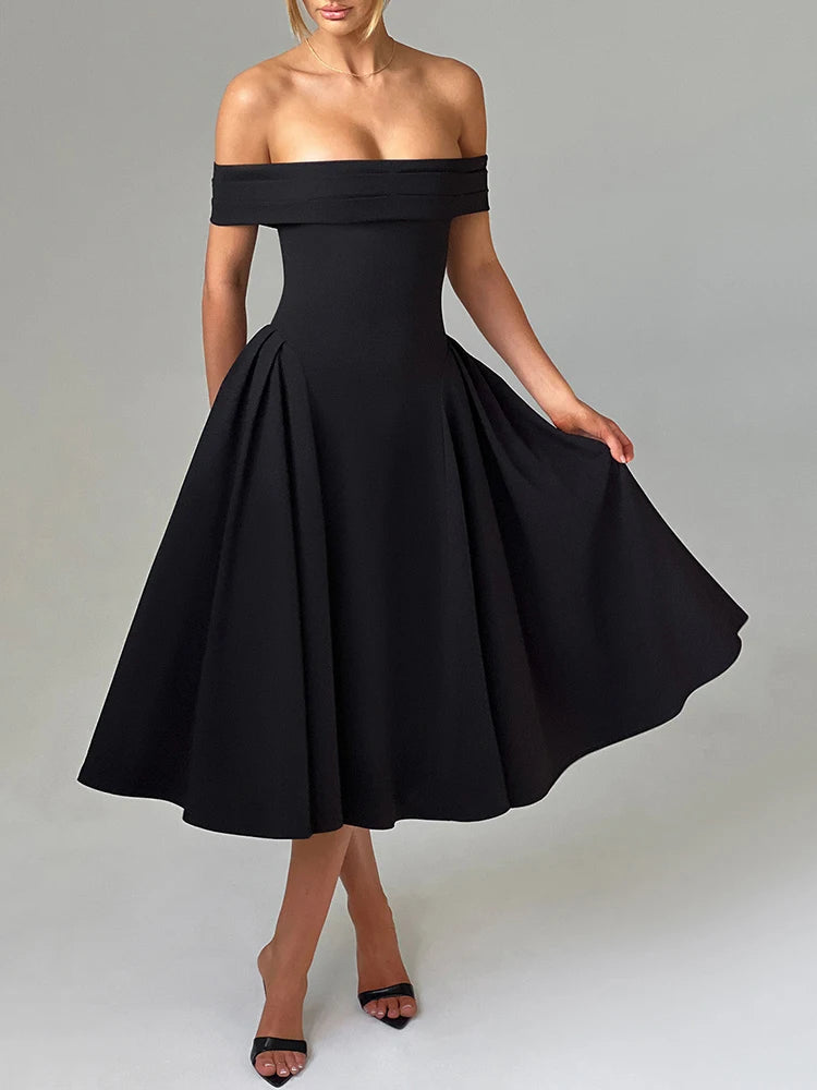 Lozision Off-shoulder dress