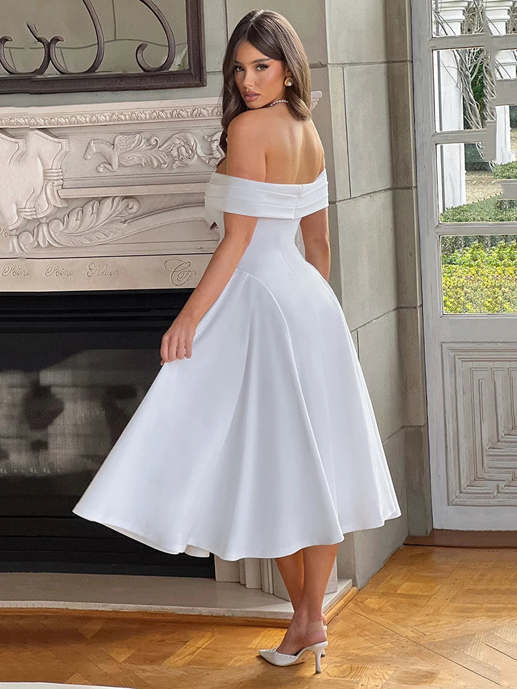 Lozision Off-shoulder dress