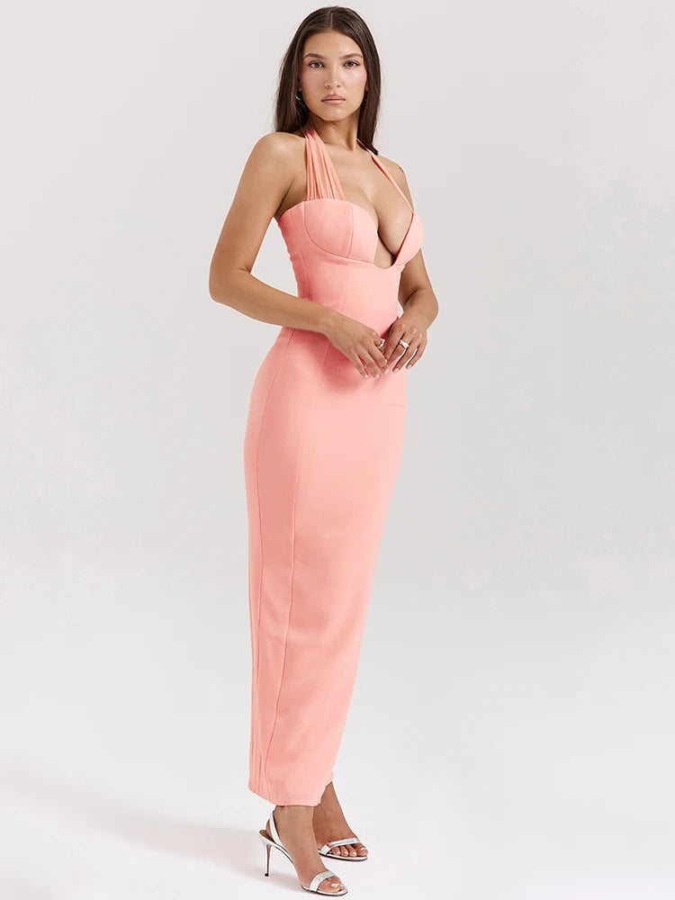 Halter Sexy Maxi Dress