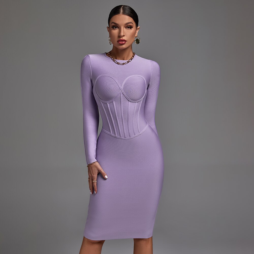 Long Sleeve Bandage Dress