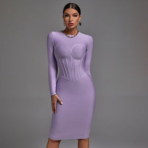 Long Sleeve Bandage Dress