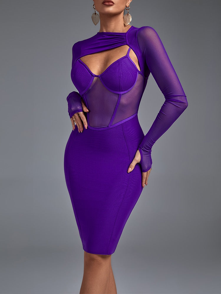 Mesh Bandage Dress