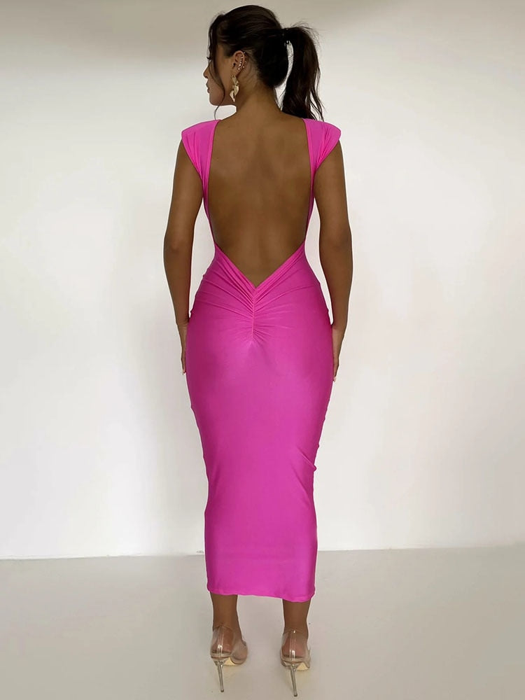 Backless Maxi Dress