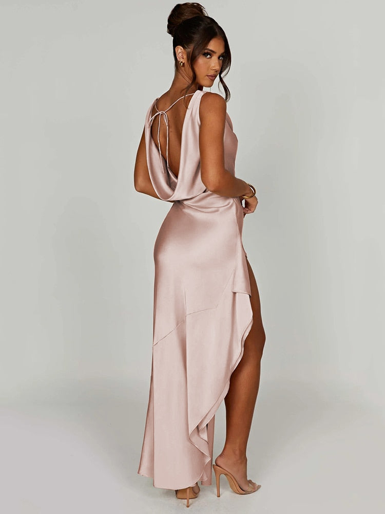 Stretch Satin  Dress