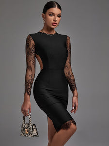 Black Bandage Dress Lace