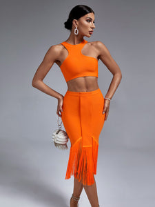 Two Piece Set Top and Skirt  Elegant