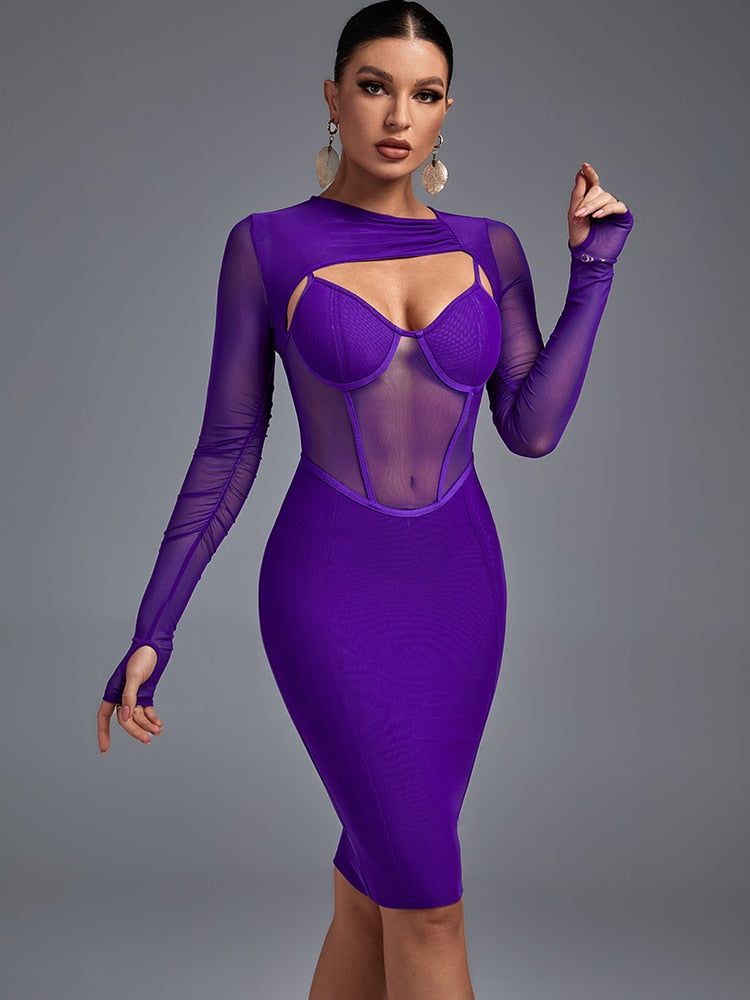 Mesh Bandage Dress