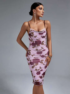 Floral Printed Party Dress