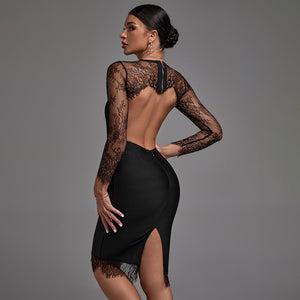 Black Bandage Dress Lace