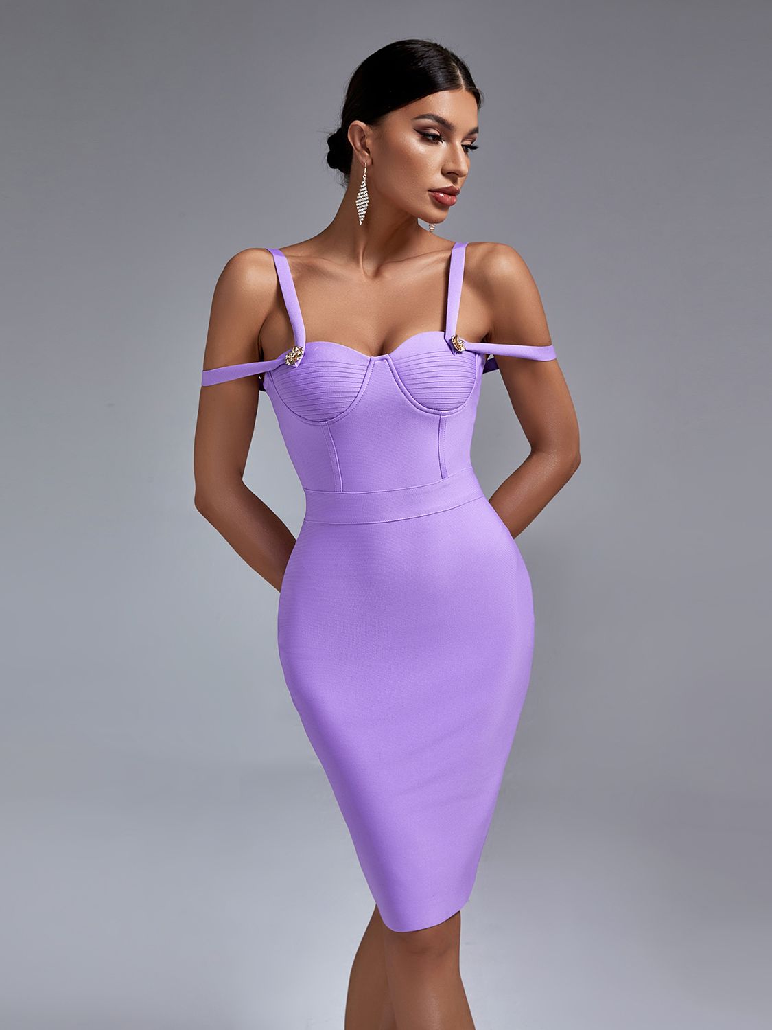 Lilac Bandage Dress