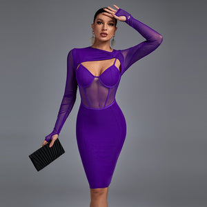 Mesh Bandage Dress