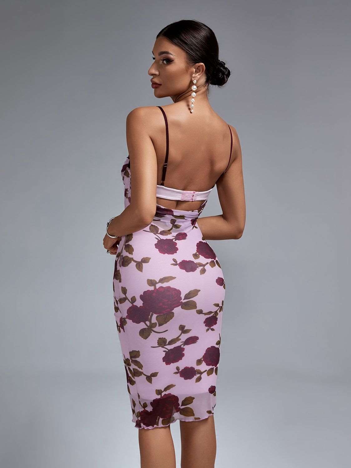 Floral Printed Party Dress